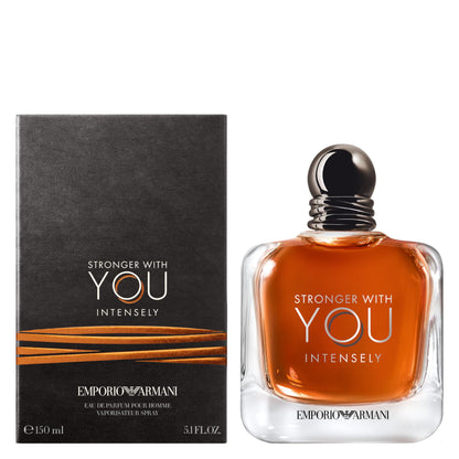 Armani Beauty - Stronger with You Intensely - Cologne for Men - Fougère Ambery Woody Men’s Fragrance - Pink Pepper, Lavender, Vanilla Notes