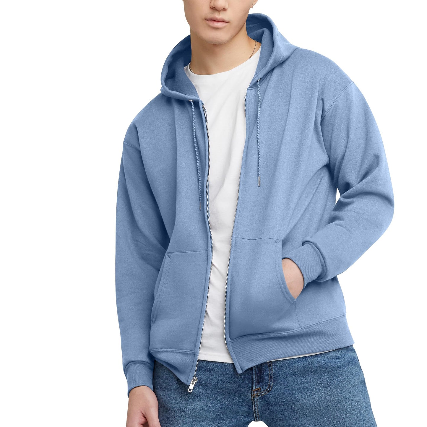 Hanes Men's EcoSmart Fleece Full-Zip Hoodie Sweatshirt