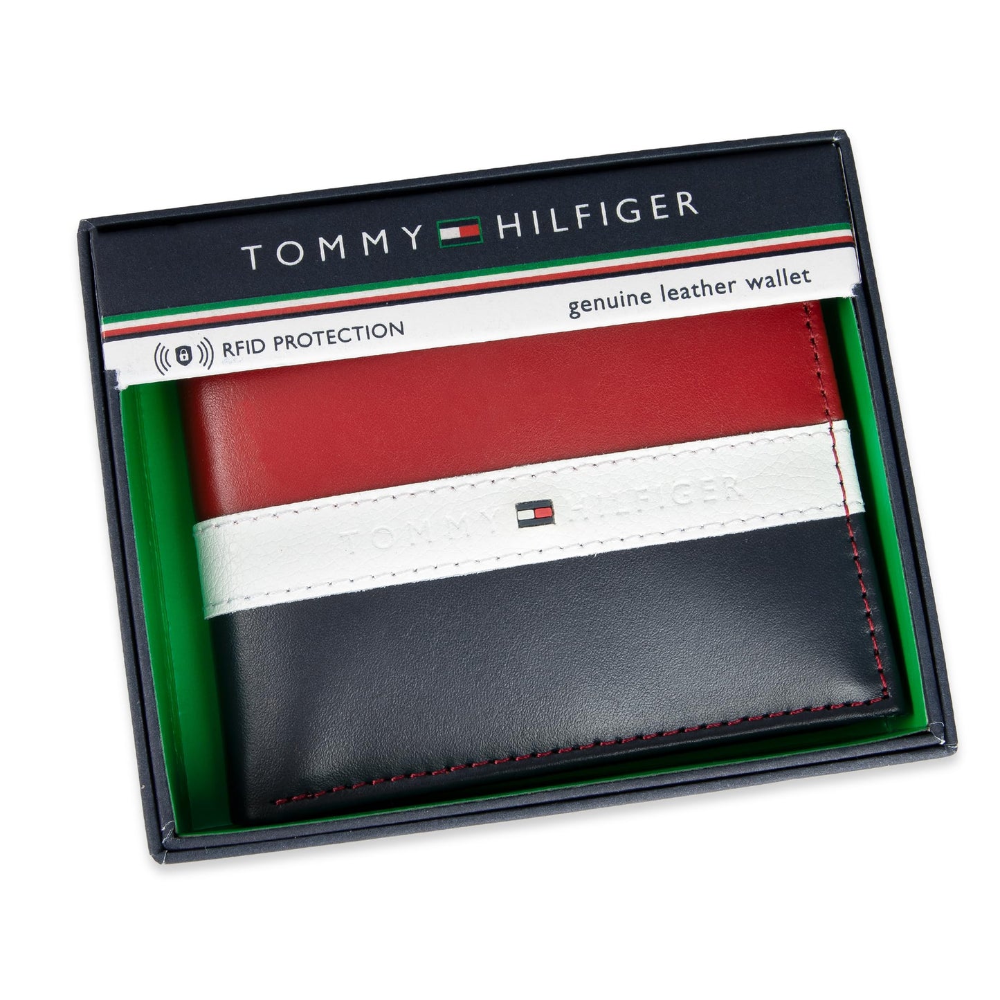 Tommy Hilfiger Men's Classic Bifold Wallet with ID Window and Multiple Card Slots