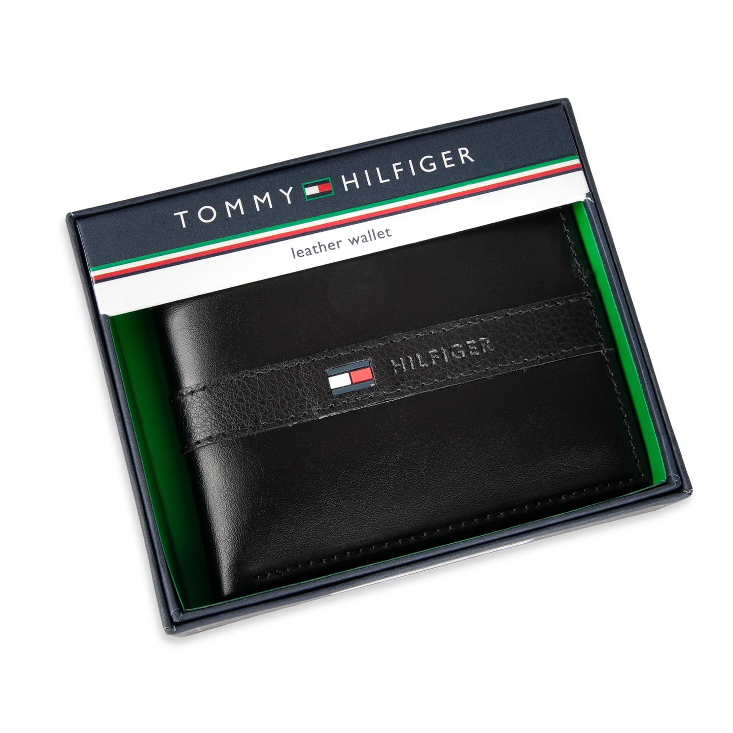 Tommy Hilfiger Men's Classic Bifold Wallet with ID Window and Multiple Card Slots