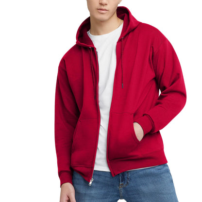 Hanes Men's EcoSmart Fleece Full-Zip Hoodie Sweatshirt