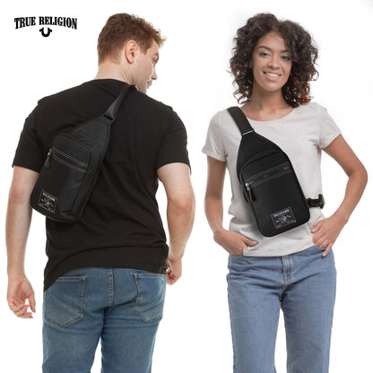 True Religion Crossbody Bags for Women & Men, Sling Bag for Men, Women Cross Body Bag, Sling Backpack Travel Bag Travel Purse