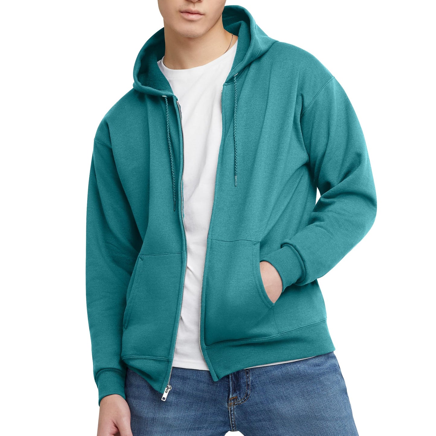 Hanes Men's EcoSmart Fleece Full-Zip Hoodie Sweatshirt