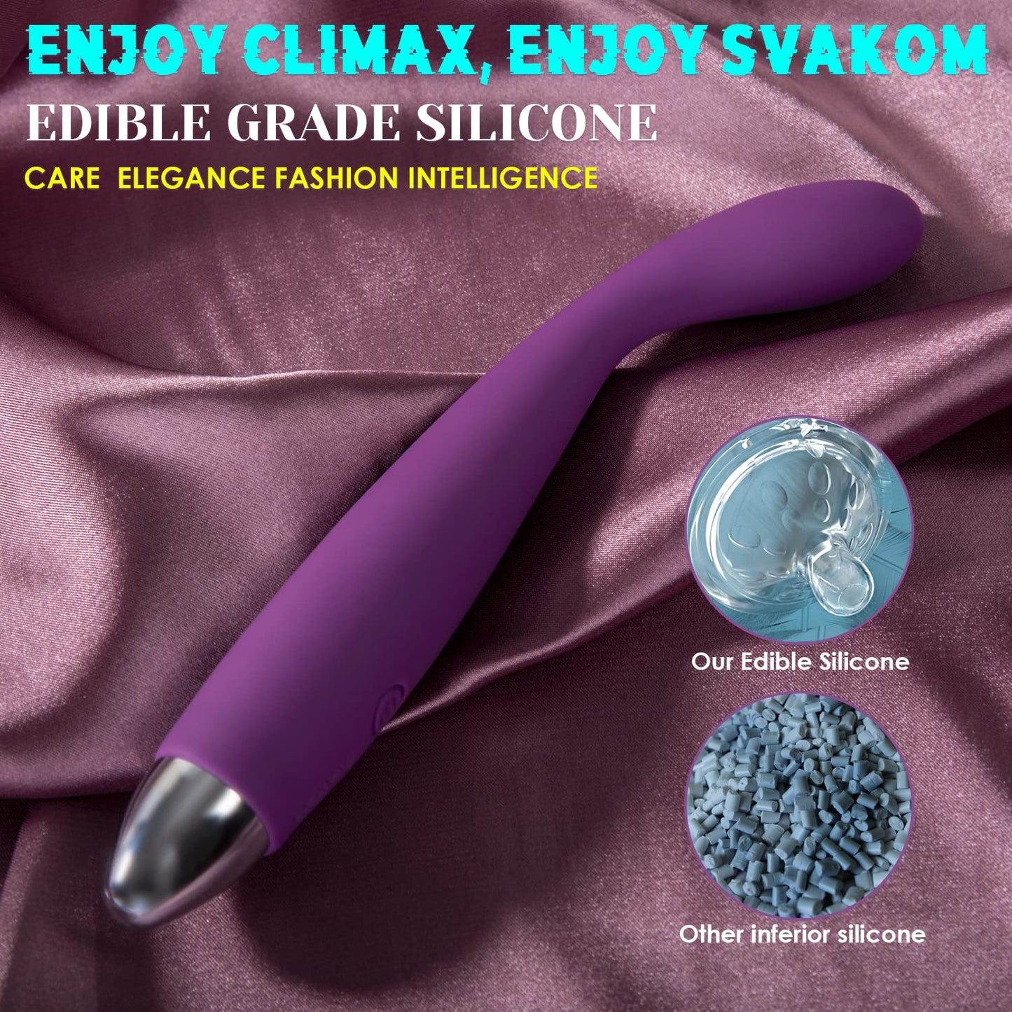 SVAKOM COCO G Spot Vibrator - 8 Seconds to Climax Finger Shaped Waterproof Vibes for Women - 5*5 Vibrations Clit Nipple Personal Massagers - Adult Female Sex Toys