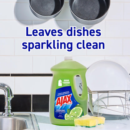 Ajax Ultra Dishwashing Liquid Dish Soap Refill, Vinegar and Lime Scent, 90 fluid ounce