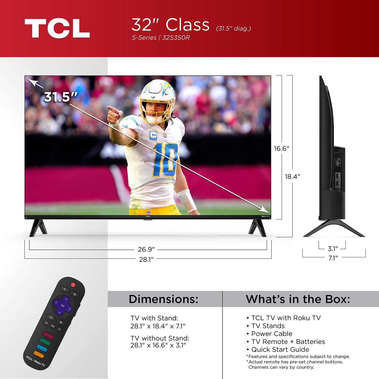 TCL 40-Inch Class S3 1080p LED Smart TV with Roku TV (40S350R, Model), Compatible with Alexa, Google Assistant, and Apple HomeKit Compatibility, Streaming FHD Television,Black