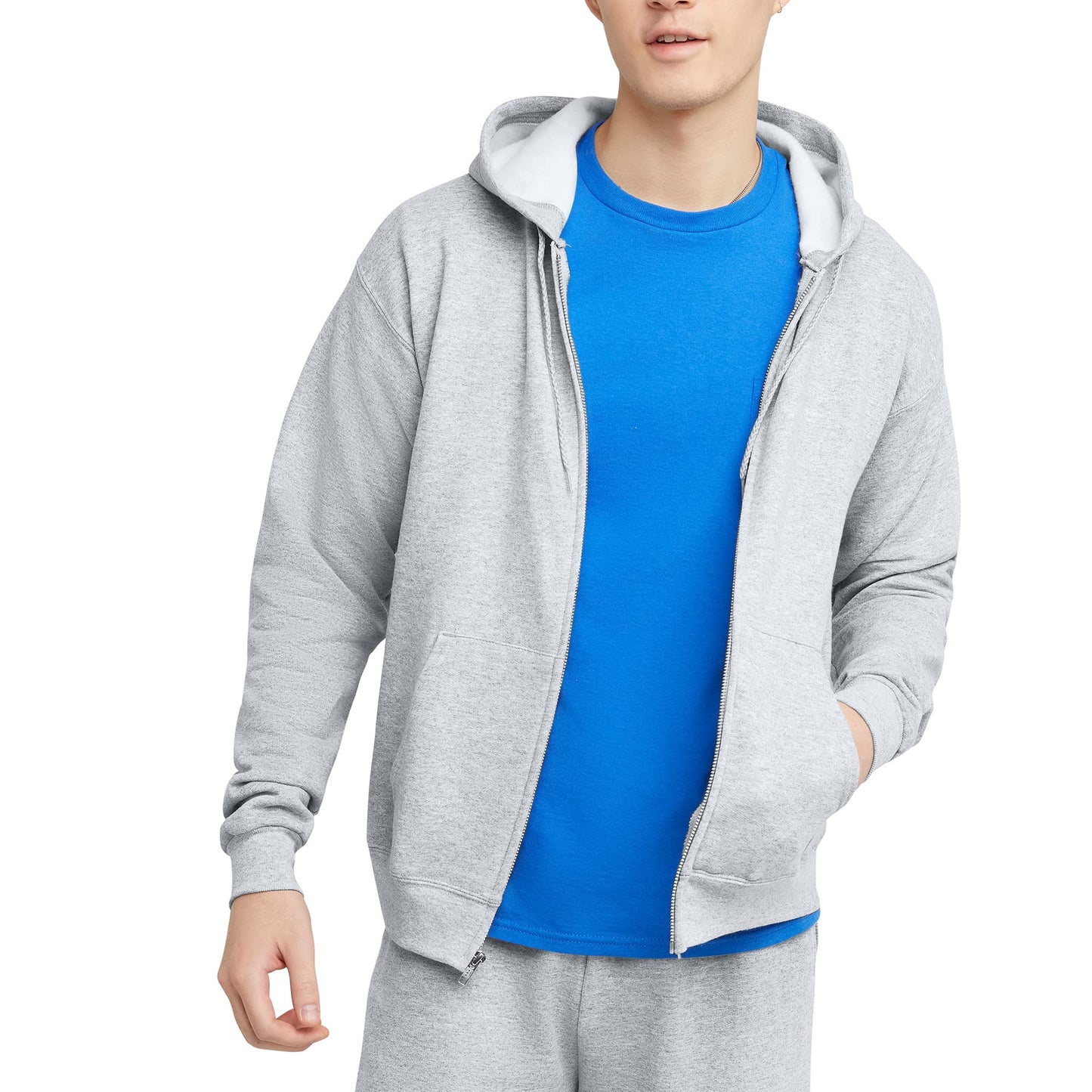 Hanes Men's EcoSmart Fleece Full-Zip Hoodie Sweatshirt