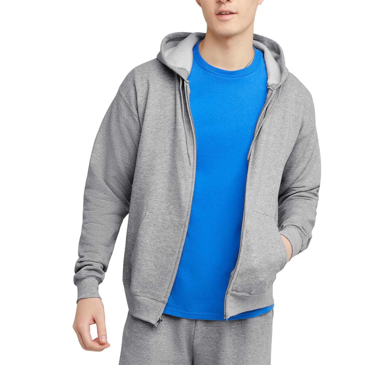 Hanes Men's EcoSmart Fleece Full-Zip Hoodie Sweatshirt