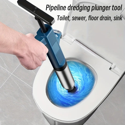 High-pressure Stainless Steel Plunger Set for Efficient Toilet Dredging