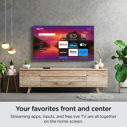 Roku Smart TV – 50-Inch Select Series 4K HDR Roku TV with Roku Enhanced Voice Remote, Brilliant 4K Picture, Automatic Brightness, & Seamless Streaming – Live Local News, Sports, Family Entertainment