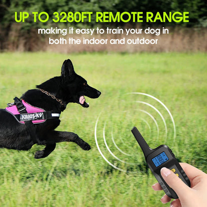 Pet Dog Electric Training Collars Shock Vibration Dog Training Collar Walkie Talkie Dog Training Collar With Remote