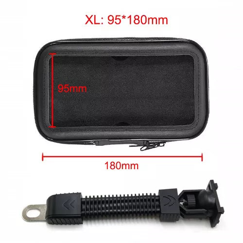 Motorcycle Telephone Holder Support Moto Bicycle Rear View Mirror Stand Mount Waterproof Scooter Motorbike Phone Bag for Samsung