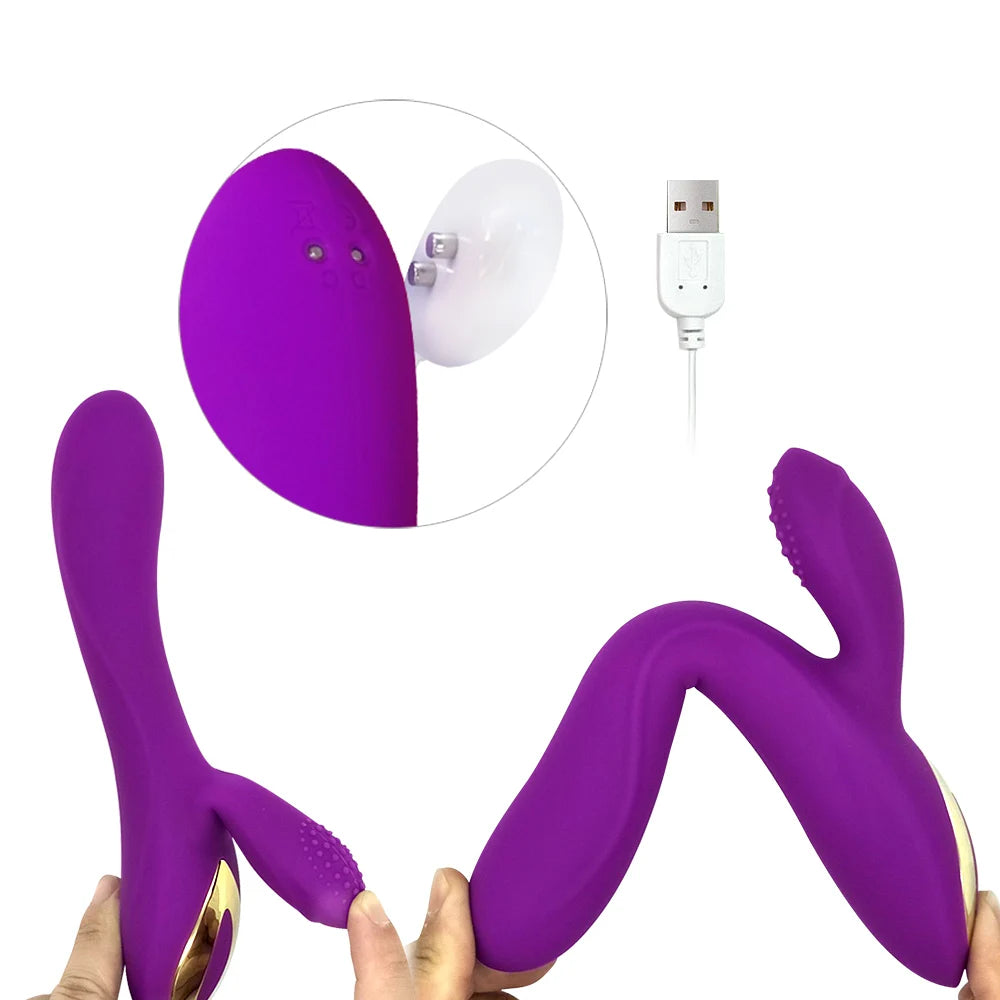 Rabbit Vibrator 10 Speed G Spot Dildo Vibrator Silicone Waterproof Clitoris Stimulator Vagina Massager Sex Toys for Women