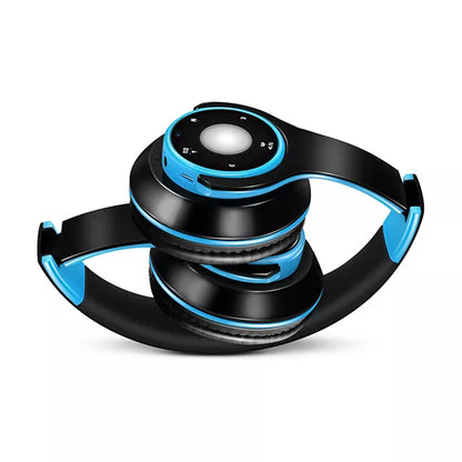 Colorful Stereo Audio Mp3 Bluetooth Headset Wireless Headphones Earphone Support SD Card With Mic Play 20 Hours