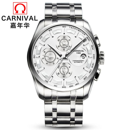 Automatic Mechanical Switzerland Brand Men Wristwatches Fashion Luxury Leather Strap Watch Waterproof Clock Relogio Reloj Montre