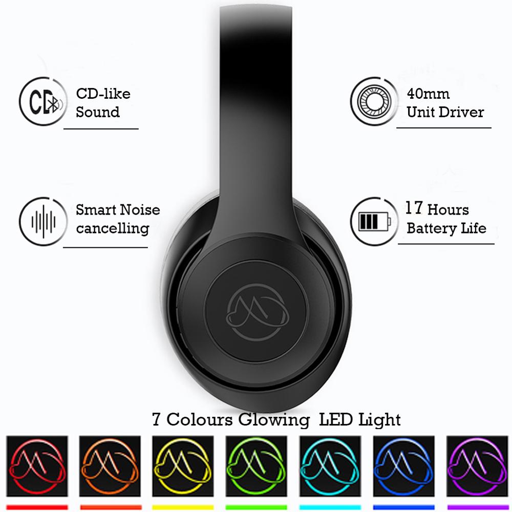 BH10 High Quality Wireless Bluetooth Bass Hifi Stereo Headphones Bluetooth V5.0 Wireless Headset