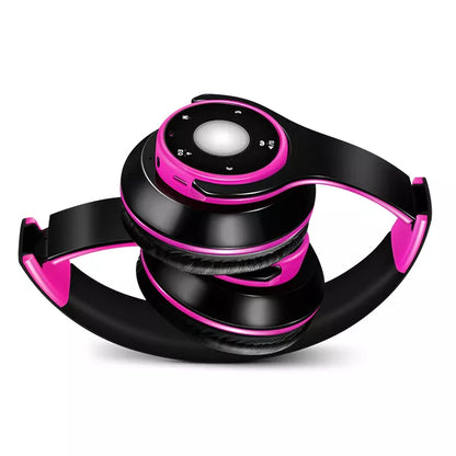 Colorful Stereo Audio Mp3 Bluetooth Headset Wireless Headphones Earphone Support SD Card With Mic Play 20 Hours