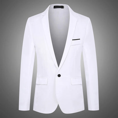 Blue Men Blazers Work Office Men Tuxedos for Formal Occasions Pockets Coat Blazers Male Custom Men's Business Slim Blazers