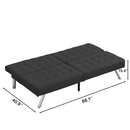 WOOD FRAME, STAINLESS LEG, FUTON, SOFA BED