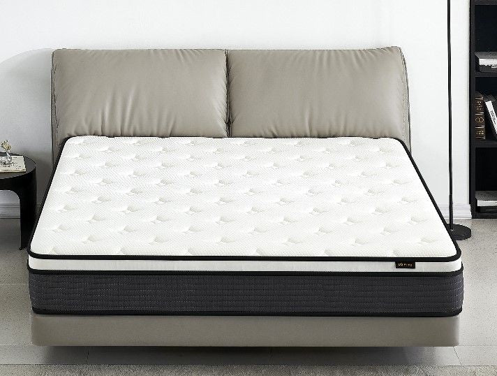 Hybrid 10 Inch Queen Mattress in a Box, Pillow Top Bed Cushion with Breathable and Hypoallergenic Design, Medium Firm for Lumbar Support