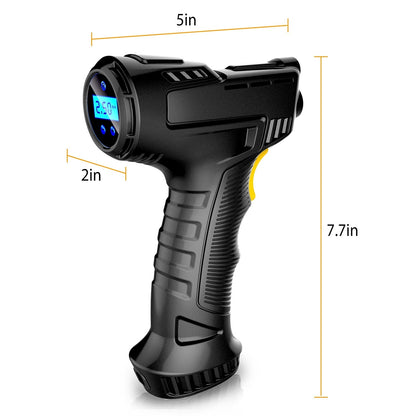 Portable Car Tire Inflator DC 12V Digital Car Air Pump Compressor Electric Air Pump With LED Light 150PSI