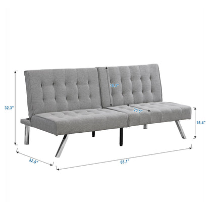 WOOD FRAME, STAINLESS LEG, FUTON, SOFA BED