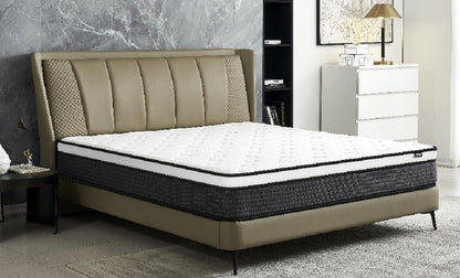 Hybrid 10 Inch Queen Mattress in a Box, Pillow Top Bed Cushion with Breathable and Hypoallergenic Design, Medium Firm for Lumbar Support