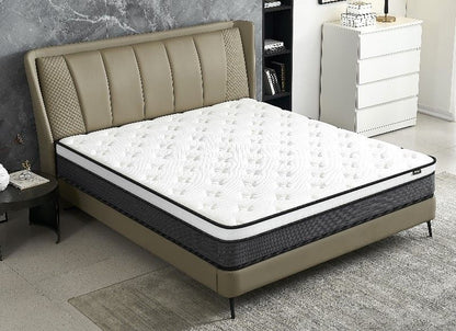 Hybrid 10 Inch Queen Mattress in a Box, Pillow Top Bed Cushion with Breathable and Hypoallergenic Design, Medium Firm for Lumbar Support