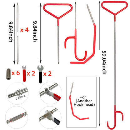 Automotive Tool Set 34-piece professional automotive kit with stainless steel long distance fasteners seamless wedge air wedge pump automotive trim removal tool