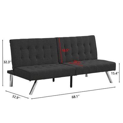 WOOD FRAME, STAINLESS LEG, FUTON, SOFA BED