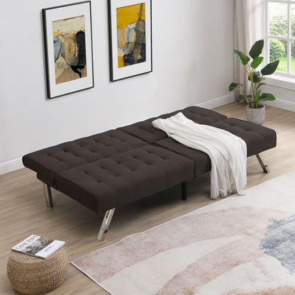 WOOD FRAME, STAINLESS LEG, FUTON, SOFA BED